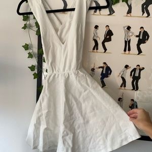 White Open back Lulus mini dress